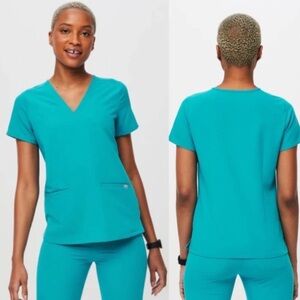 Figs Teal Scrub Set